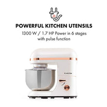 Load image into Gallery viewer, Powerful White & Copper Food Processor | Klarstein Bella Elegance