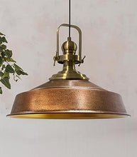 Load image into Gallery viewer, Vintage Copper Pendant Lampshade