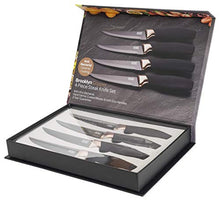 Load image into Gallery viewer, 4 Piece Steak Knife Set | Black & Copper