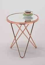 Load image into Gallery viewer, Round Side Table | Copper Finish