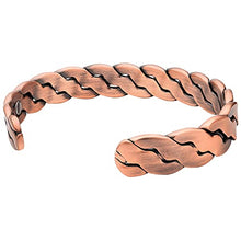 Load image into Gallery viewer, MagnetRX® Pure Copper Magnetic Bracelet - Magnetic Copper Bracelets for Men - Adjustable Cuff + Gift Box (Copper | Medium - Large)