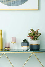 Load image into Gallery viewer, Set Of 2 | Plant Pots | White, Grey, Copper