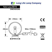 Load image into Gallery viewer, Modern Copper Table Lamp | Ring Hoop Light