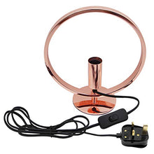 Load image into Gallery viewer, Copper Finish Table Lamp