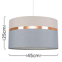 Load image into Gallery viewer, MiniSun | Grey & Copper Pendant Light Shade | Lamp Shade