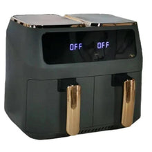 Load image into Gallery viewer, Air Fryer Dual Zone | 8L | 2800W | Black & Copper