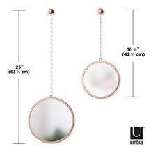 Load image into Gallery viewer, Round Hanging Wall Mirrors | Copper | Umbra
