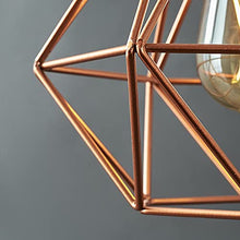 Load image into Gallery viewer, Geometric Copper Pendant Shade