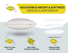 Load image into Gallery viewer, Adjustable Memory Foam Copper Infused Pillow