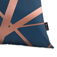 Load image into Gallery viewer, Contemporary Copper & Navy Cushion Cover