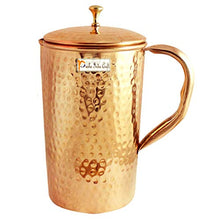 Load image into Gallery viewer, Copper Water Jug With Lid | Hammered Finish
