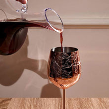 Load image into Gallery viewer, Set Of 2 Copper Wine Glasses | Etched Design