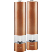 Load image into Gallery viewer, Copper Cooks Professional Electric Salt & Pepper Mills