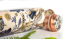 Load image into Gallery viewer, Patterned Copper Water Bottle | Copper 100%