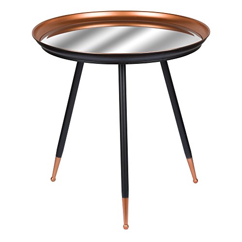 Antique Copper Effect Side Table 60 x 60 x 61cm Hill Interiors