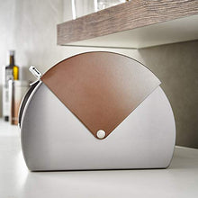Load image into Gallery viewer, Stainless Steel & Copper Bread Bin | Tower