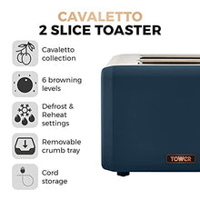 Load image into Gallery viewer, Tower | Cavaletto | 2 Slice Toaster | Copper & Blue