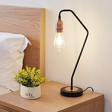 Load image into Gallery viewer, Industrial Retro Table Lamp | Black and Copper Finish | Harper Living