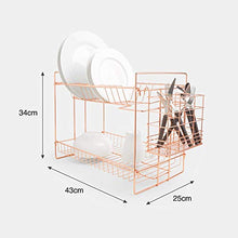 Load image into Gallery viewer, Copper 2 Tier Drying Rack