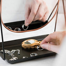 Load image into Gallery viewer, Copper Makeup Mirror And Stand