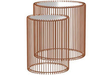 Load image into Gallery viewer, 2 Copper Side Tables | Kare