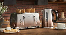 Load image into Gallery viewer, Ombre Effect Stainless Steel & Copper Kettle & Toaster