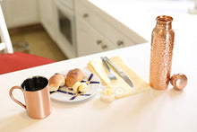 Load image into Gallery viewer, Hammered Copper Water Bottle | Pure Copper