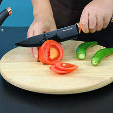 Load image into Gallery viewer, Black & Copper Chefs Professional Knife Set | 9 Pcs