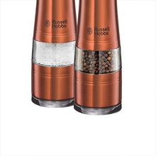 Load image into Gallery viewer, Russell Hobbs 28011-56 Pepper Mill Copper Salt and Pepper Mill Electric Set Metal