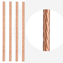 Load image into Gallery viewer, Twisted Copper Straw For Moscow Mule Set | Anniversary Gift Idea
