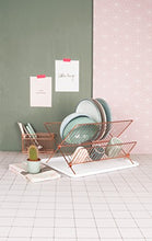 Load image into Gallery viewer, Copper Dish Rack & Cutlery Drainer