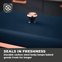 Load image into Gallery viewer, Midnight Blue & Copper Bread Bin