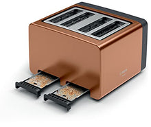 Load image into Gallery viewer, Bosch | DesignLine Plus | Stainless Steel 4 Slot Toaster | Copper | (TAT4P449GB)