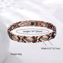 Load image into Gallery viewer, Magnetic Copper Bracelet | Copper Wedding Anniversary Gift Idea