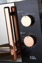 Load image into Gallery viewer, Copper & Black Microwave With Mirrored Door