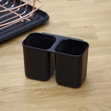 Load image into Gallery viewer, Copper Metal Dish Drainer | Black Plastic