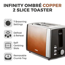 Load image into Gallery viewer, Copper Ombre Design Toaster | 2 Slices