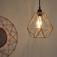 Load image into Gallery viewer, Geometric Copper Wire Ceiling Pendant Shade