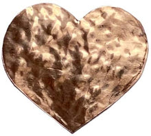 Load image into Gallery viewer, Copper Hammered Heart | Wedding Anniversary Gift Idea