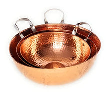 Load image into Gallery viewer, Copper Mixing Bowl With Handle | Pure Copper | Set of Three