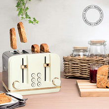 Load image into Gallery viewer, Haden Salcombe Cream & Copper 4 Slice Toaster