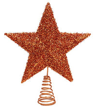 Load image into Gallery viewer, Glittery Copper Sparkly Star | Christmas Decorations