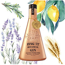 Load image into Gallery viewer, Zing 72 Botanical Gin - Award Winning Lightly Flavoured Gin - Gin Gifts - Make Delicious Gin Cocktails - 40% ABV - 70cl - Limited Edition Bottle