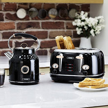 Load image into Gallery viewer, Tower | 4 Slice Toaster | Black & Copper Rose- Gold