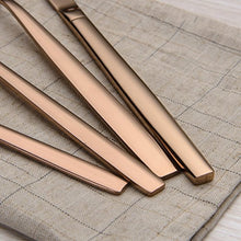 Load image into Gallery viewer, 24 Piece Copper Cutlery Set For 4 People