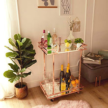 Load image into Gallery viewer, Shiny Copper Drinks Trolley | With Wheels