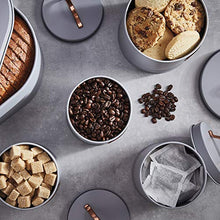 Load image into Gallery viewer, Cooks Professional Copper & Grey Canister Set