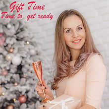 Load image into Gallery viewer, Copper Wedding Anniversary Gift Idea | Champagne Flutes