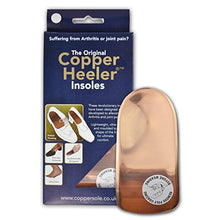 Load image into Gallery viewer, The Original Copper Heeler Insoles | 2 Pairs | Pain Relief Copper Insoles | Size 10-13