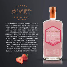 Load image into Gallery viewer, Copper Rivet Strawberry Gin, Craft Gin 50cl - Small Batch Gin, Natural Pink Gin Flavoured, Freshly Picked Strawberrys, Artisan Kent Gin - Premium Gin, Hand Crafted Special Edition Gin, Flavoured Gin